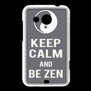 Coque HTC Desire 200 Keep Calm Be Zen Gris