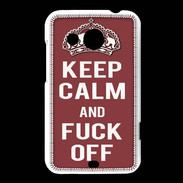 Coque HTC Desire 200 Keep Calm Fuck Off Brique