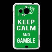 Coque HTC Desire 200 Keep Calm Gamble Vert