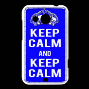 Coque HTC Desire 200 Keep Calm Bleu