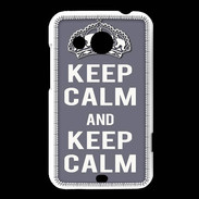 Coque HTC Desire 200 Keep Calm Gris
