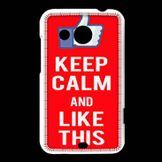 Coque HTC Desire 200 Keep Calm Like This Rouge