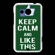 Coque HTC Desire 200 Keep Calm Like This Vert