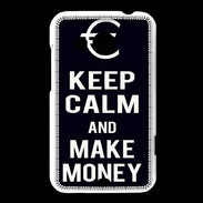 Coque HTC Desire 200 Keep Calm Make money Noir