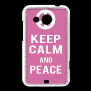 Coque HTC Desire 200 Keep Calm Peace Rose