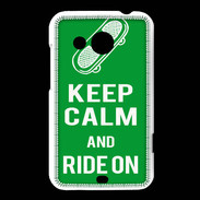 Coque HTC Desire 200 Keep Calm Ride on Vert