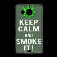 Coque HTC Desire 200 Keep Calm Smoke it Gris