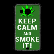 Coque HTC Desire 200 Keep Calm Smoke it Kaki