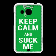 Coque HTC Desire 200 Keep Calm Suck me Vert