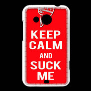 Coque HTC Desire 200 Keep Calm Suck me Rouge