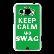 Coque HTC Desire 200 Keep Calm Swag Vert