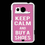 Coque HTC Desire 200 Keep Calm Buy Shoes Rose
