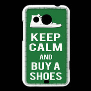 Coque HTC Desire 200 Keep Calm Buy Shoes Vert