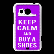 Coque HTC Desire 200 Keep Calm Buy Shoes Violet
