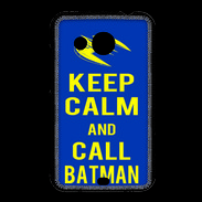Coque HTC Desire 200 Keep Calm Batman Bleu