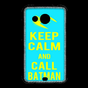 Coque HTC Desire 200 Keep Calm Batman Cyan