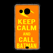Coque HTC Desire 200 Keep Calm Call Batman Orange
