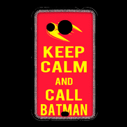 Coque HTC Desire 200 Keep Calm Call Batman Rouge