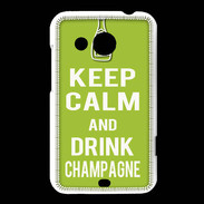Coque HTC Desire 200 Keep Calm Drink champagne Vert pomme