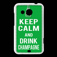 Coque HTC Desire 200 Keep Calm Drink champagne Vert