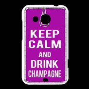 Coque HTC Desire 200 Keep Calm Drink champagne Violet