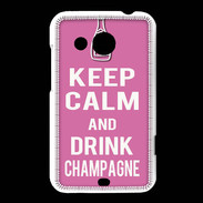 Coque HTC Desire 200 Keep Calm Drink champagne Rose