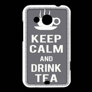 Coque HTC Desire 200 Keep Calm Drink Tea Gris