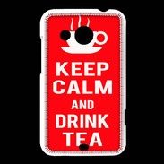 Coque HTC Desire 200 Keep Calm Drink Tea Rouge