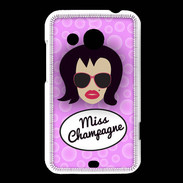 Coque HTC Desire 200 Miss Champagne Brune
