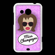 Coque HTC Desire 200 Miss Champagne Chatain