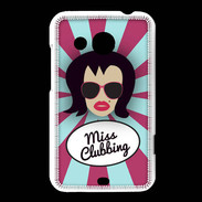 Coque HTC Desire 200 Miss Clubbing Brune