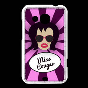 Coque HTC Desire 200 Miss Cougar Brune