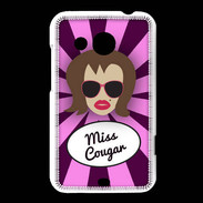 Coque HTC Desire 200 Miss Cougar Chatain