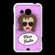 Coque HTC Desire 200 Miss Fiesta Chatain