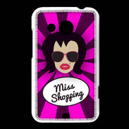 Coque HTC Desire 200 Miss Shopping Brune