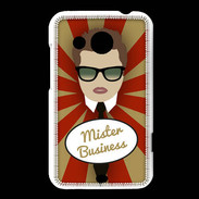 Coque HTC Desire 200 Mister Business Chatain