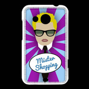 Coque HTC Desire 200 Mister Shopping Blond