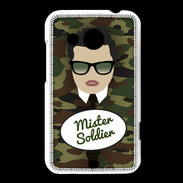 Coque HTC Desire 200 Mister Soldier Brun
