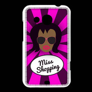 Coque HTC Desire 200 Miss Shopping Black
