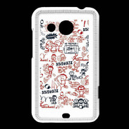 Coque HTC Desire 200 Adishatz All Over Rugby