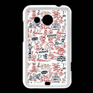Coque HTC Desire 200 Adishatz All Over Rugby YM