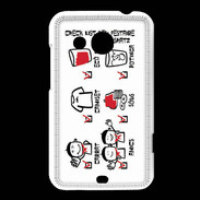 Coque HTC Desire 200 Adishatz Check Fest G