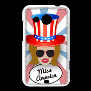 Coque HTC Desire 200 Miss USA Rousse