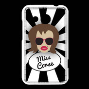 Coque HTC Desire 200 Miss Corse Chatain