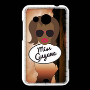 Coque HTC Desire 200 Miss Guyane Black