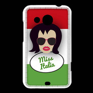 Coque HTC Desire 200 Miss Italie Brune