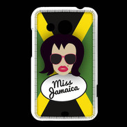 Coque HTC Desire 200 Miss Jamaica Brune