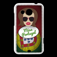 Coque HTC Desire 200 Miss Portugal Chatain