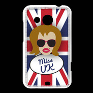 Coque HTC Desire 200 Miss UK Rousse