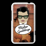 Coque HTC Desire 200 Mister Guadeloupe Brun